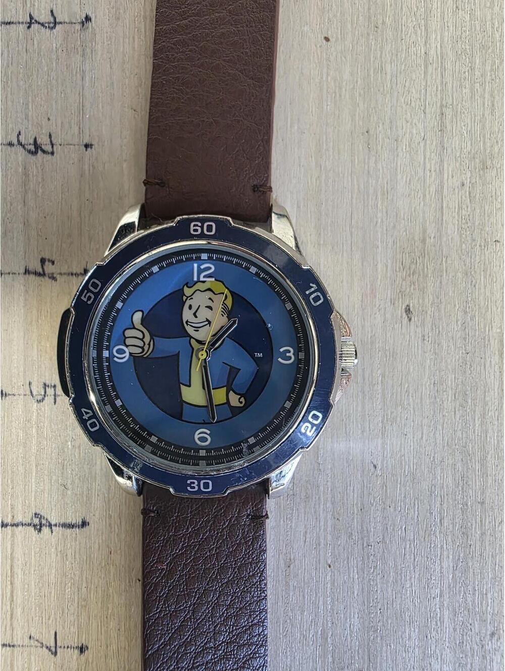 SFallout Vault Boy Watch 2018 Bethesda Accutime Rare - Needs Battery